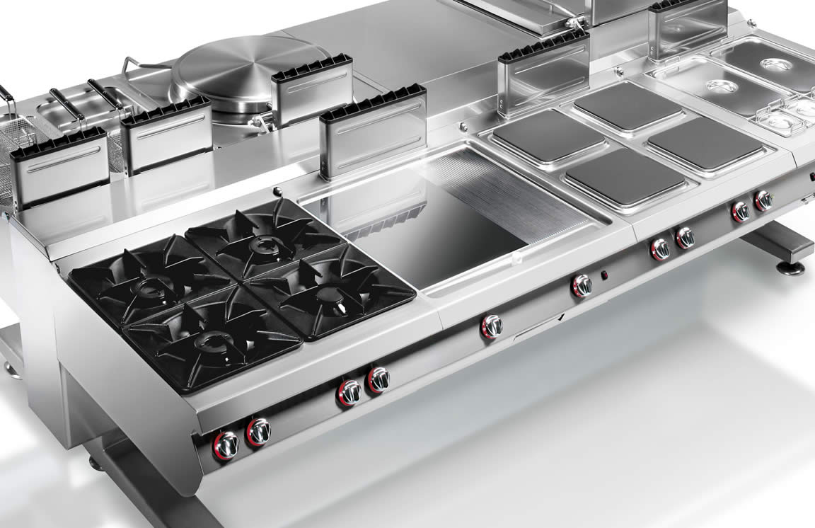 Cucine a quattro fuochi: prezzo cucine componenti cucina gas ... Cucina inox casa modulabile eur