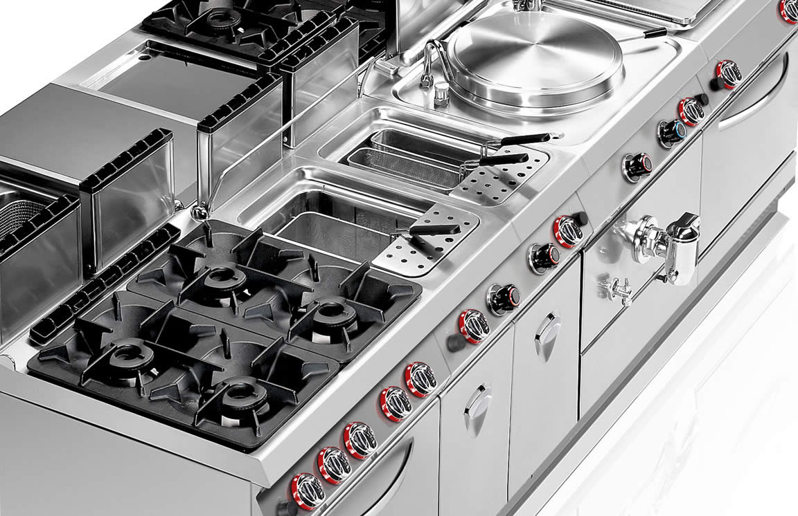 Cucine professionali realizzate per la cottura modulare Cucine professionali per uso domestico