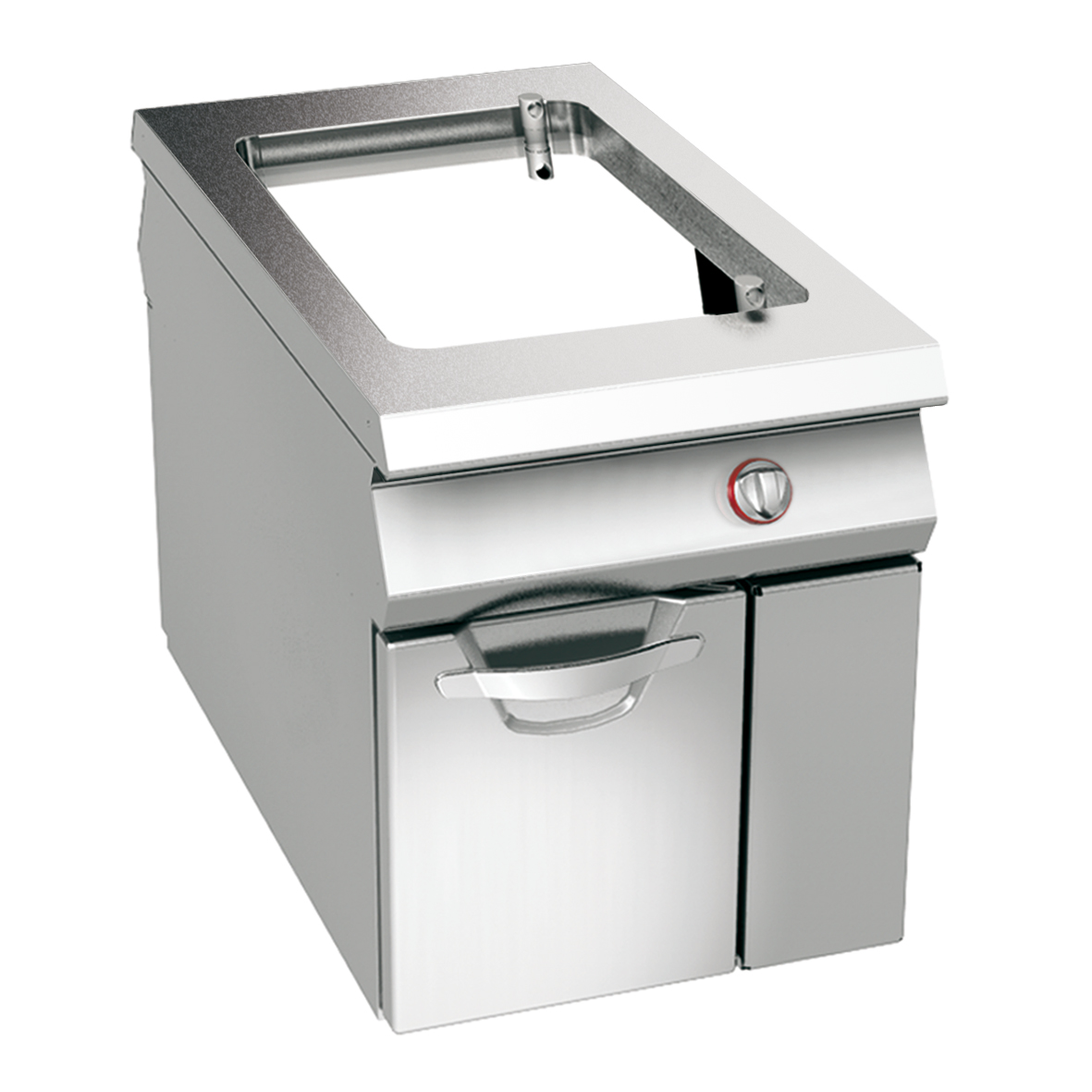 ELECTRIC GRIDDLE SMOOTH COMPOUND PLATE ON CABINET