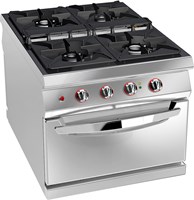 4 BURNER GAS RANGE WITH STATIC ELECTRIC OVEN