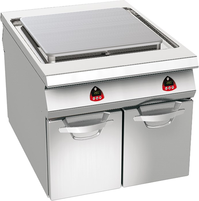 SOLID ELECTRIC BOILING TABLE ON NEUTRAL CABINET