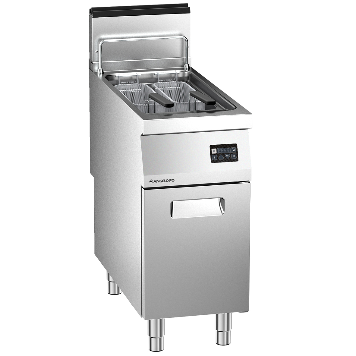GAS FRYER 1 WELL 23 L V SHAPED DIGITAL CONTROLS
