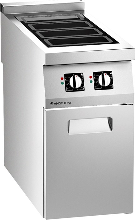 ALL AREA INDUCTION PYROCERAM COOKING RANGE ON CABINET
