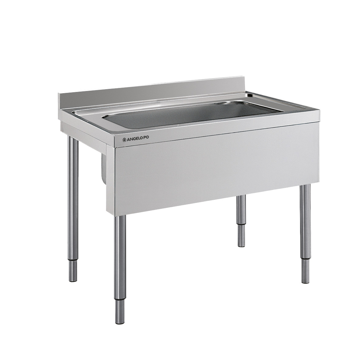 FREGADERO SOBRE PATAS 1 SENO CM 80X51X34H