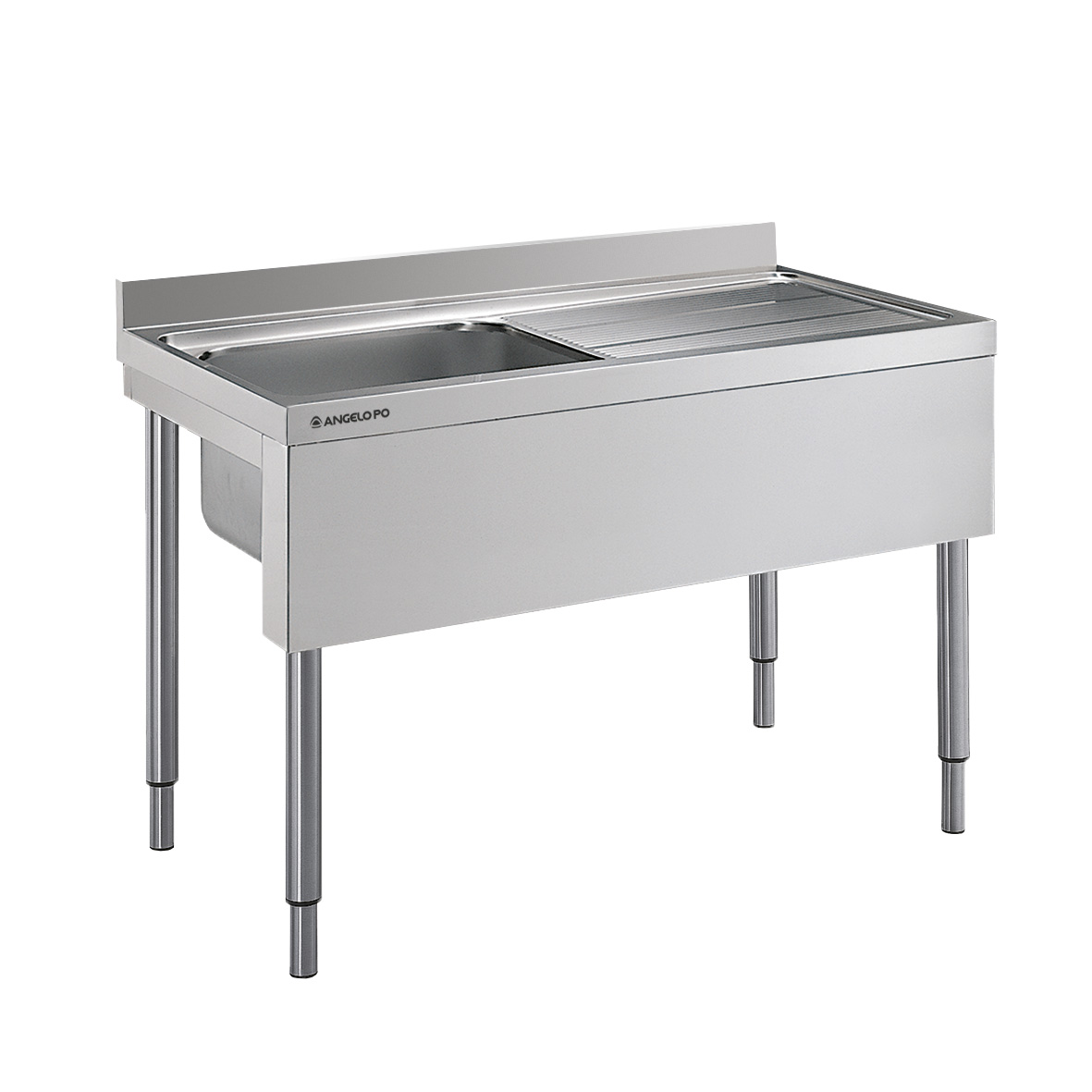 FREGADERO SOBRE PATAS 1 SENO CM 40X50X25H ESCURRID