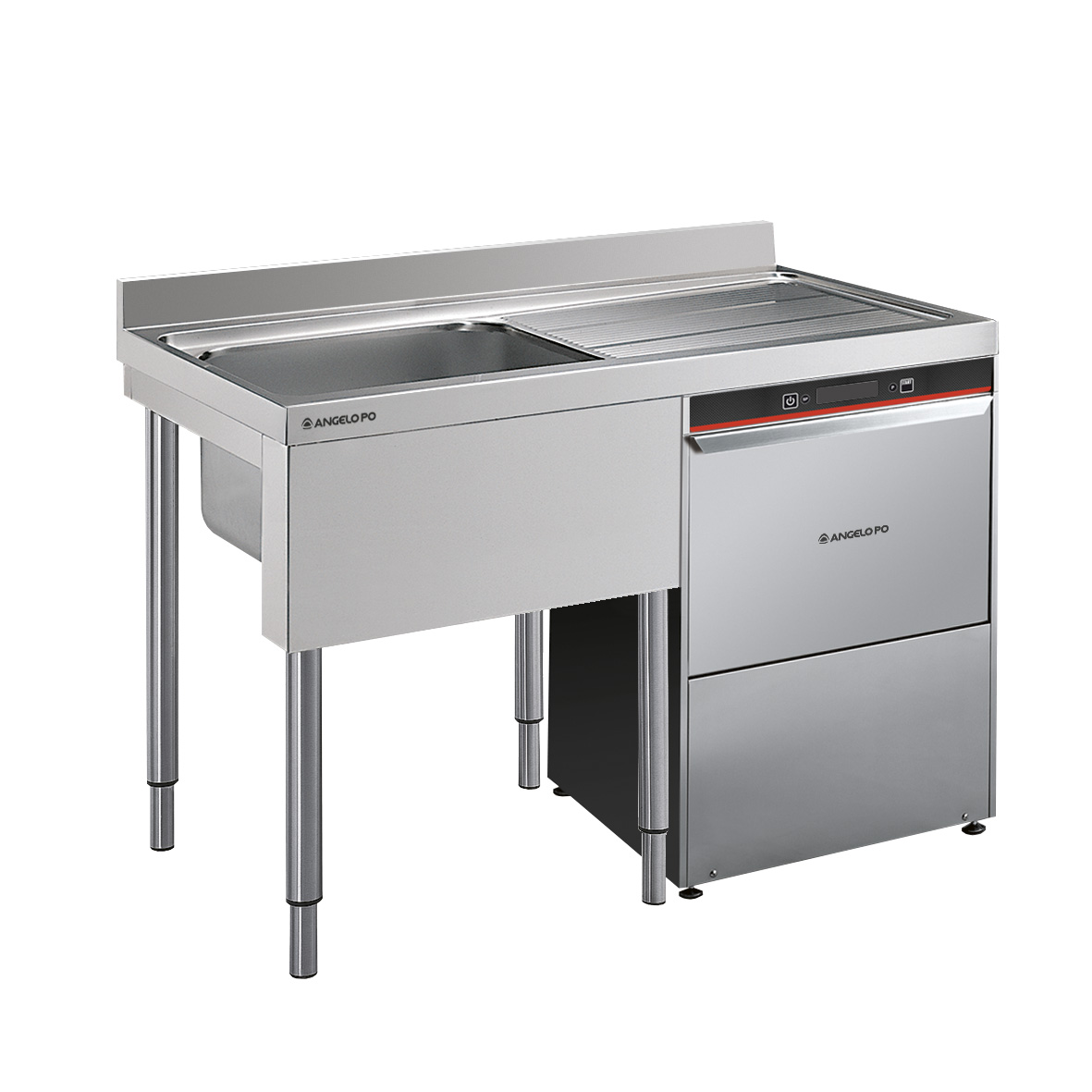 FREGADERO SOBRE PATAS 1 SENO CM 40X50X25H ESCURRID