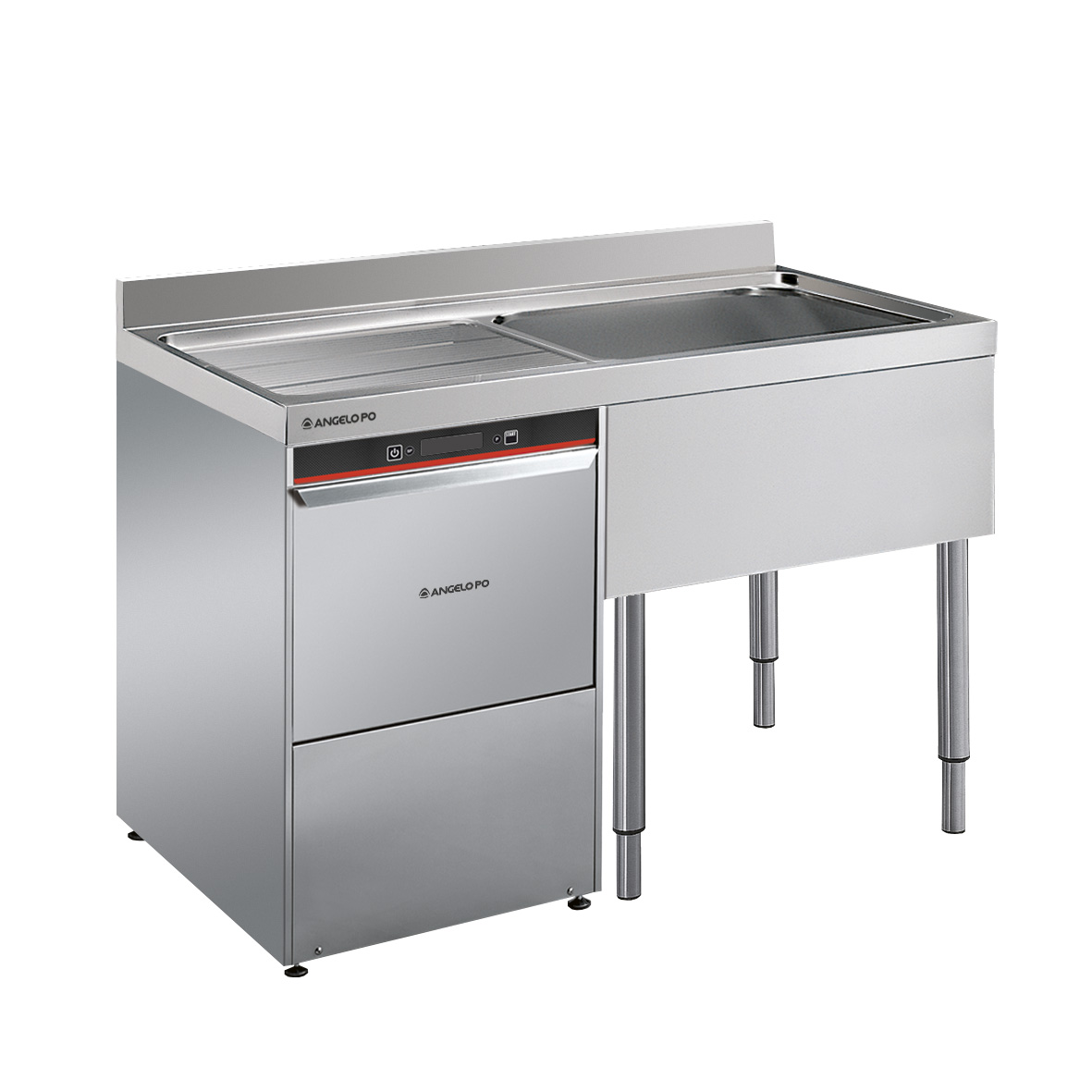 FREGADERO SOBRE PATAS 1 SENO CM 40X50X25H ESCURRID