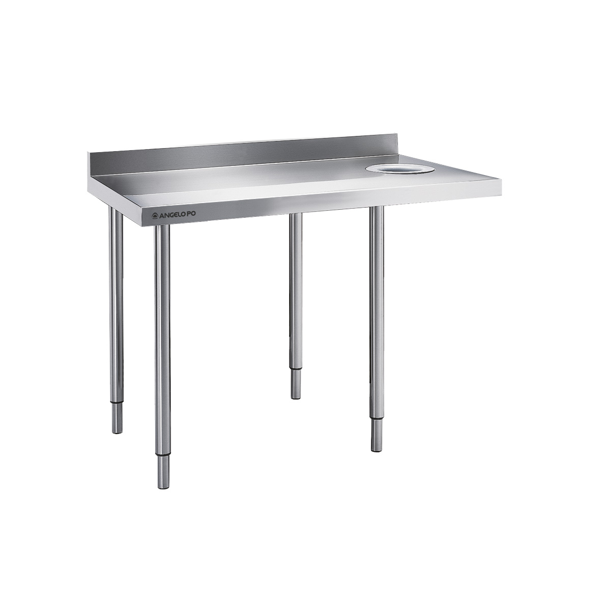 MESA CON PETO POSTERIOR ORIFICIO DERECHO 140 CM