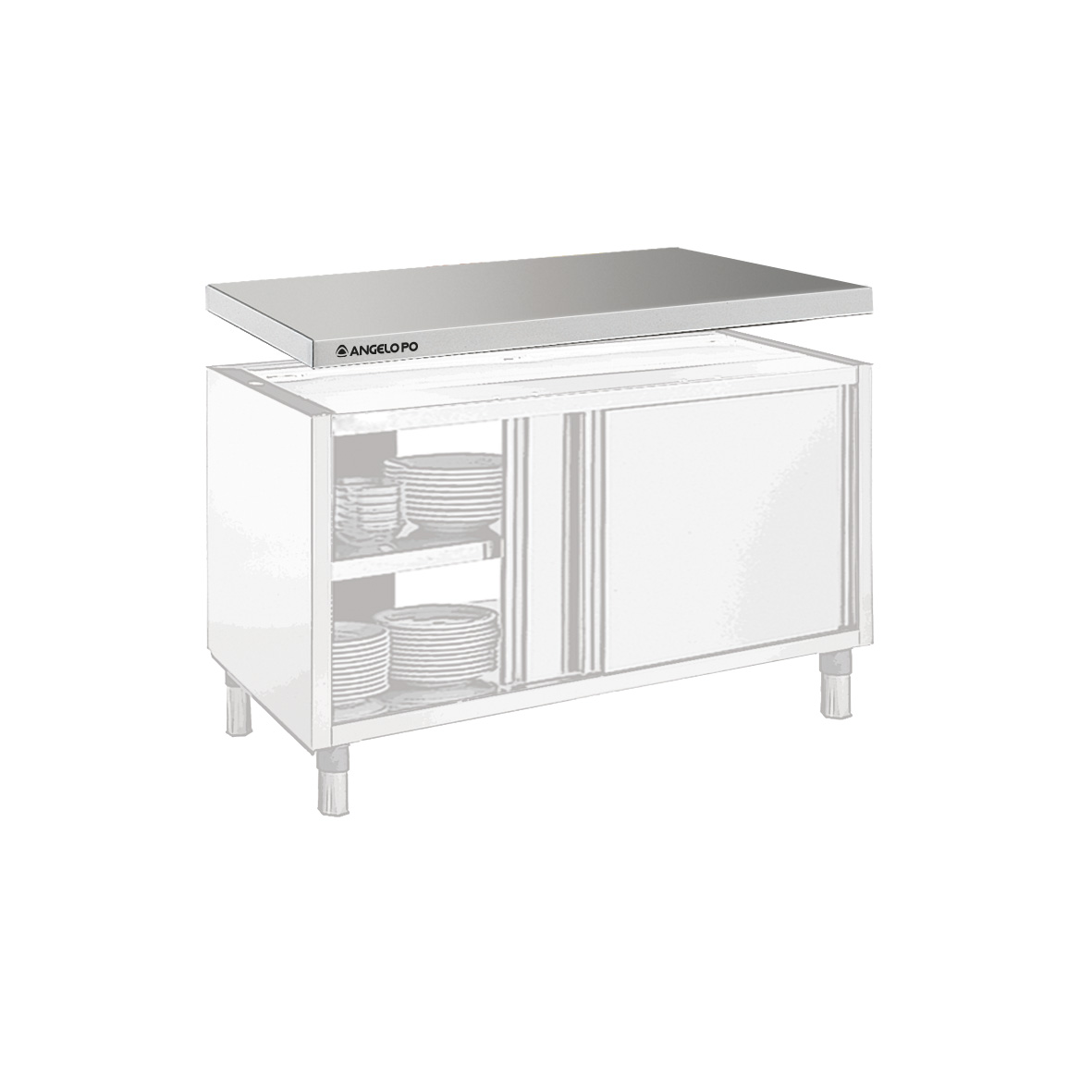 ENCIMERA ÚNICA DE DOS FRENTES 140 CM