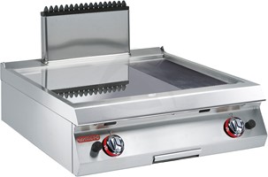 GAS GRIDDLE SMOOTH/RIBBED CHROMIUM PLATE