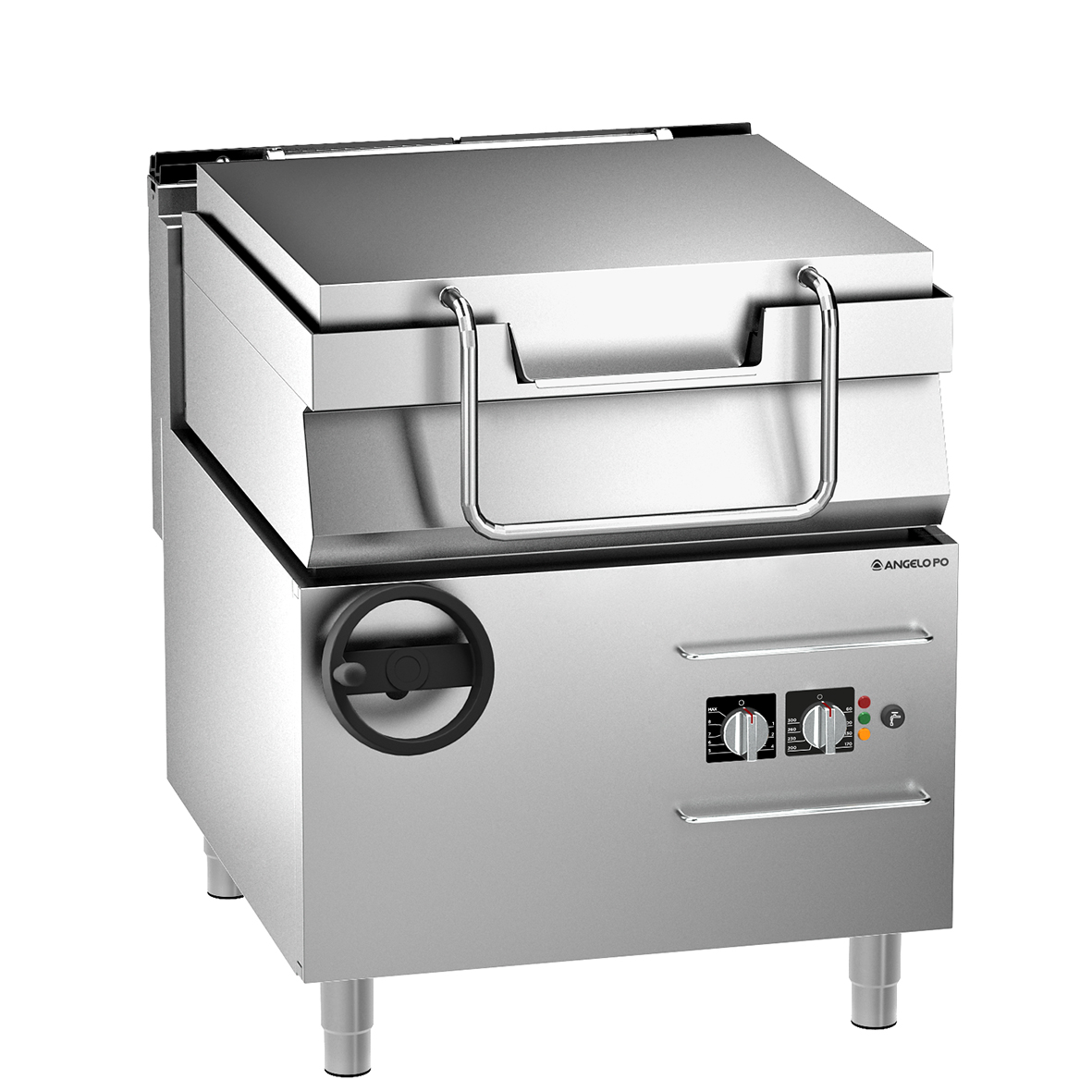 ЭЛЕКТРИЧЕСКАЯ ОПРОКИДЫВАЮЩАЯСЯ СКОВОРОДА (РУЧНОЙ МЕХАНИЗМ)