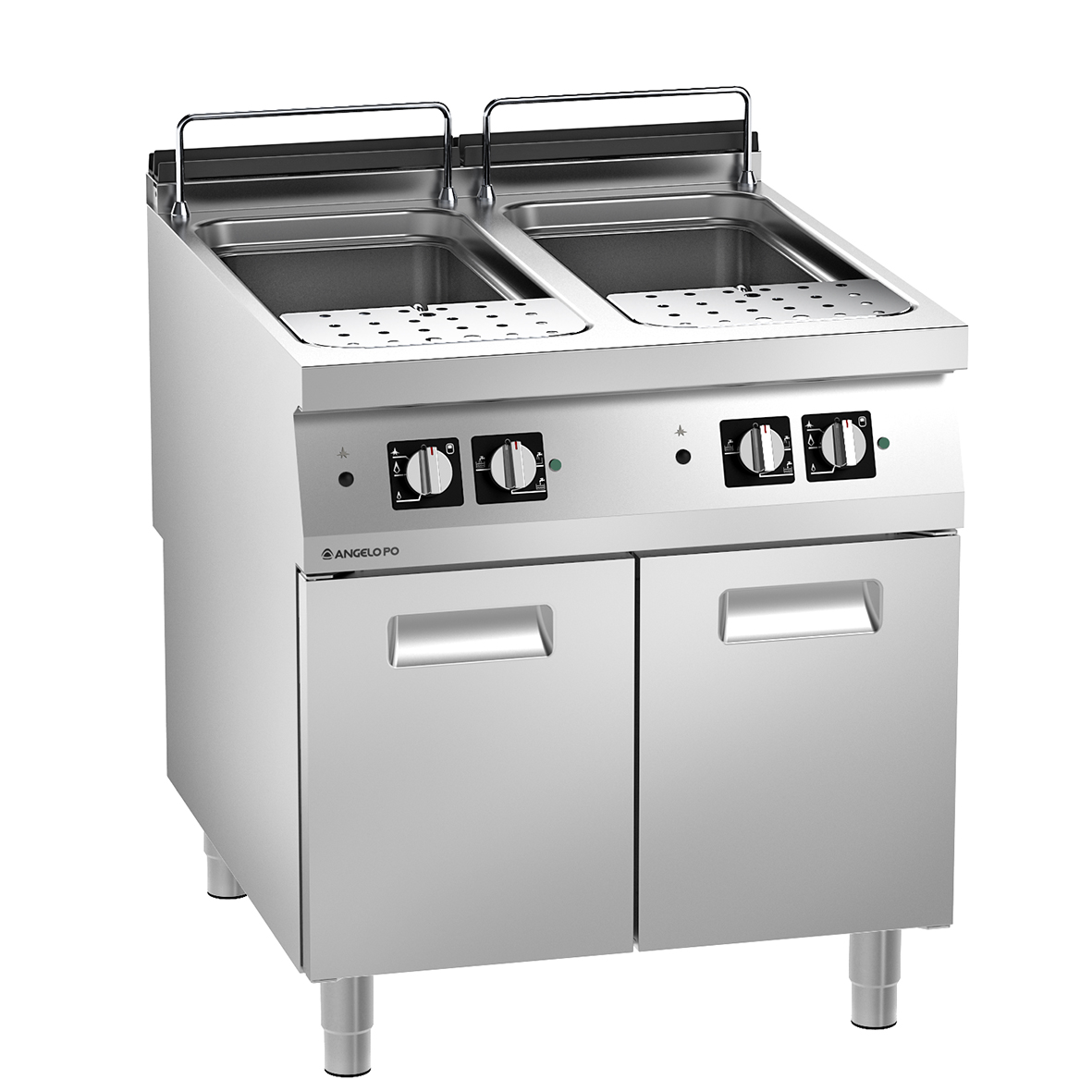 COCEDOR DE PASTA DE GAS 2 CUBAS 40+40 L