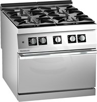 FOUR BURNER GAS RANGE WITH STATIC OVEN