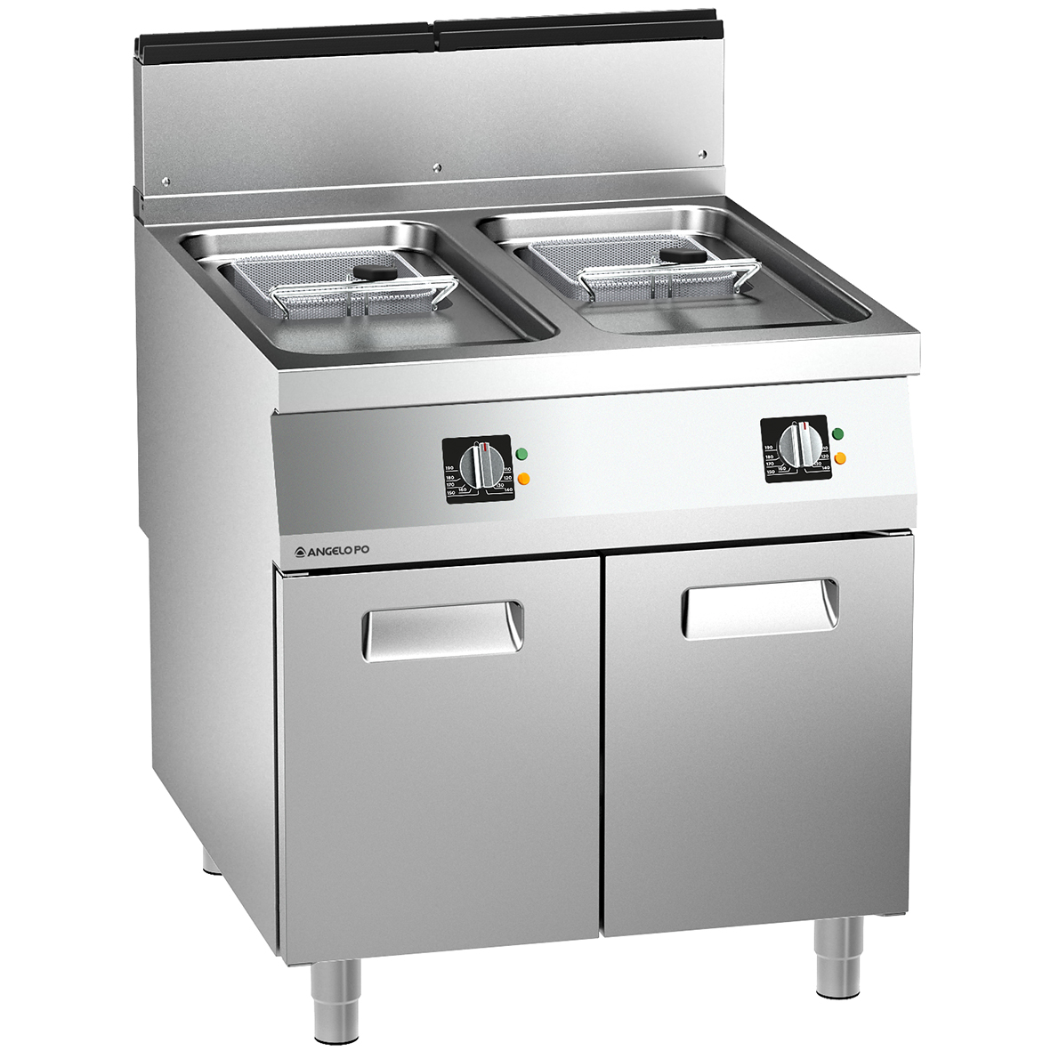 GAS FRYER 2 WELLS 12+12 L