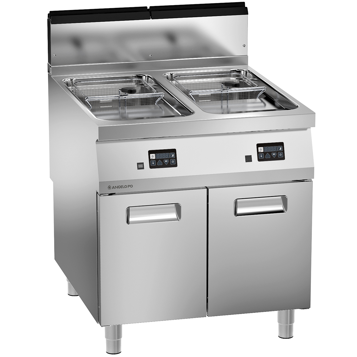 GAS FRYER 2 WELLS 16+16 L DIGITAL CONTROLS