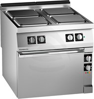 4 PLATE ELECTRIC RANGE, ELECTRIC STATIC OVEN - 230V