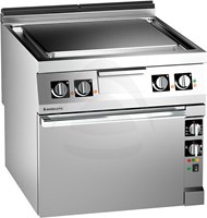 SOLID TOP ELECTRIC BOILING TABLE ON ELECTRIC TWO-FAN CONVECTION OVEN