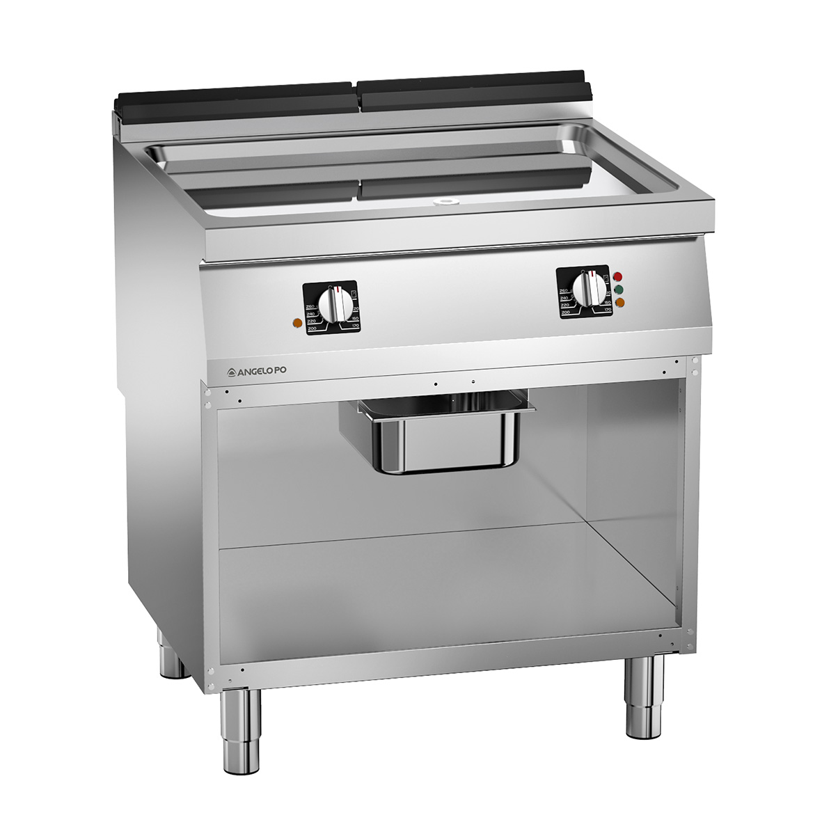 FRY-TOP ELETTRICO PIASTRA COMPOUND LISCIA SU VANO