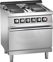 4  ELECTRIC PLATES RANGE ON ELECTRIC STATIC OVEN- 400V