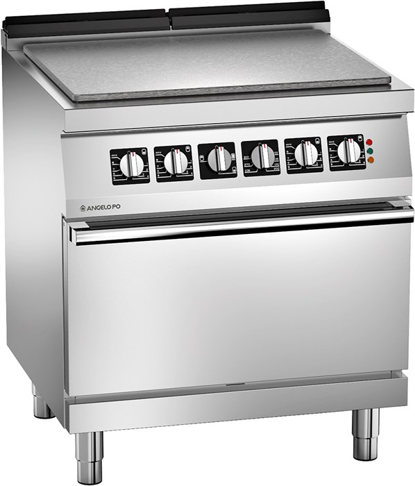 SOLID TOP ELECTRIC BOILING TABLE ON ELECTRIC STATIC OVEN
