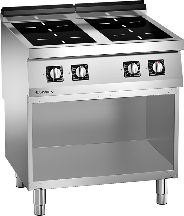 INDUCTION PYROCERAM COOKING RANGE 4 AREAS ON CABINET
