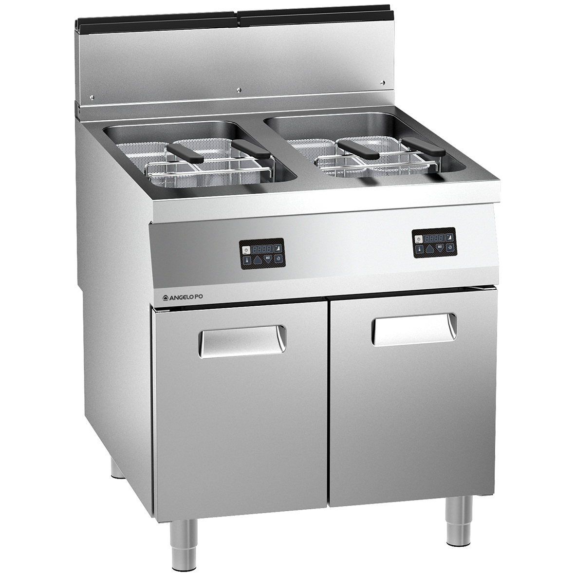 GAS FRYER 2 WELLS 22+22 L DIGITAL CONTROLS