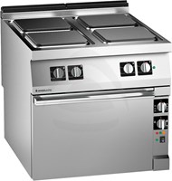 4 PLATE ELECTRIC RANGE, ELECTRIC TWO-FAN CONVECTION OVEN- 400V
