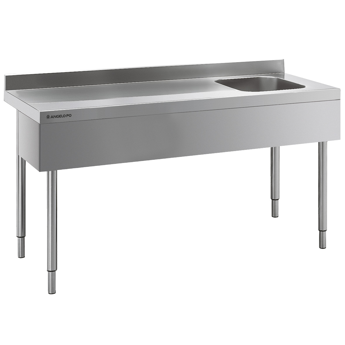 MESA CON PETO POSTERIOR SENO DERECHO 200 CM