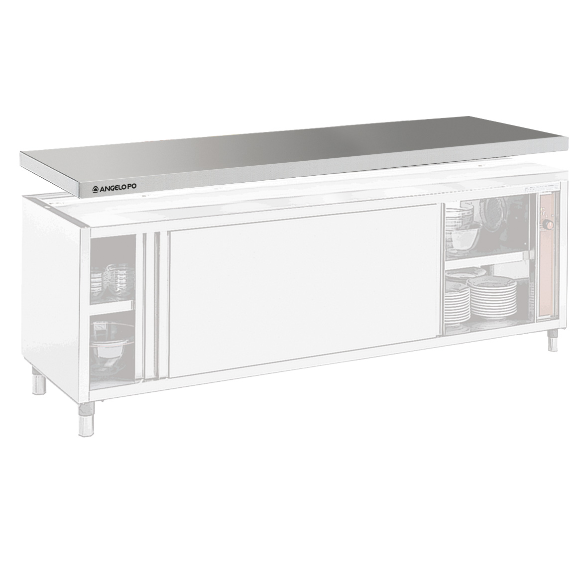 ENCIMERA ÚNICA DE DOS FRENTES 260 CM