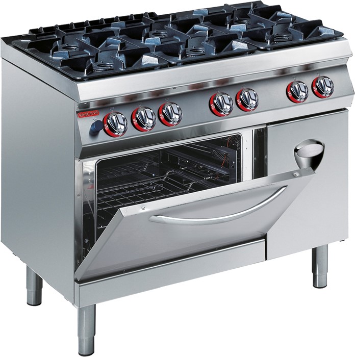6 Burner Gas Range With Static Oven And Cabinet 2g1fa0g 6 Burner Gas Range With Static Oven