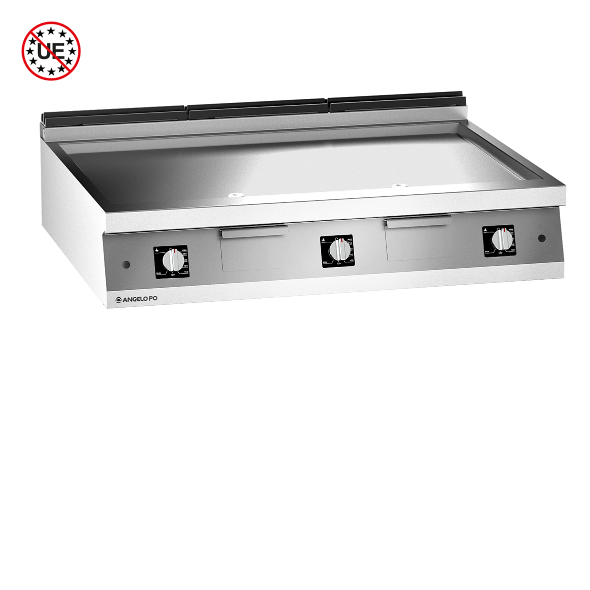 FRY-TOP GAS PIASTRA IN ACCIAIO DOLCE LISCIA