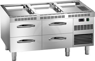REFRIGERATED COUNTER  -2°C ÷ +10°C - 4 DRAWERS