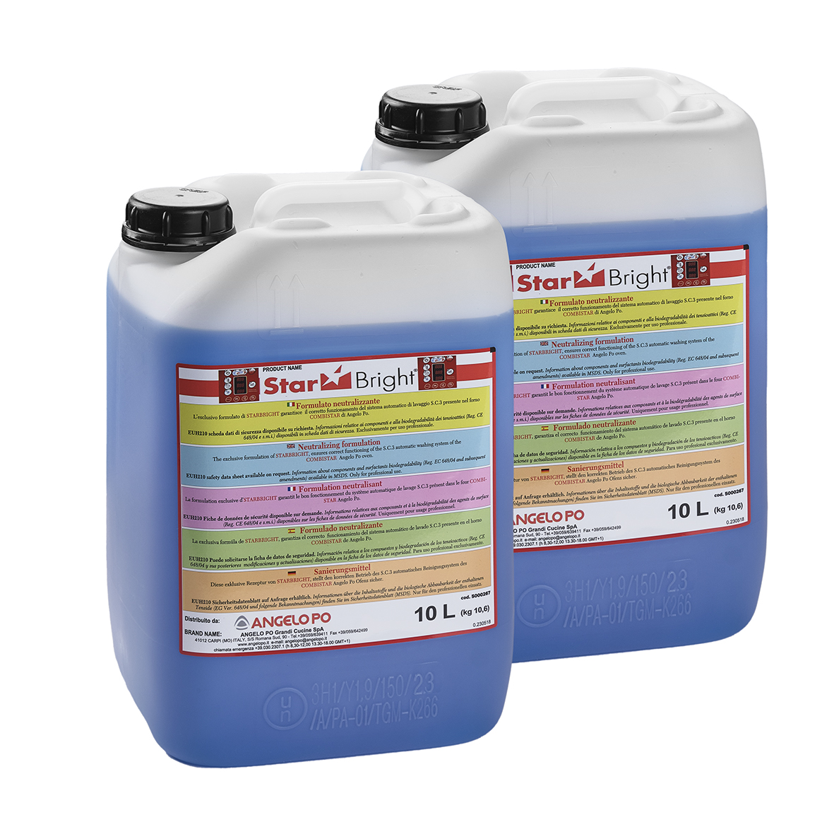 BRILLANTANTE STARBRIGHTFM - 2 TANICHE DA 10LT PER FORNI FM