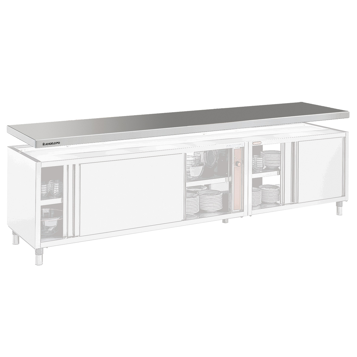 ENCIMERA ÚNICA DE DOS FRENTES 360 CM