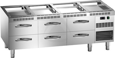 REFRIGERATED COUNTER  -2°C ÷ +10°C - 6 DRAWERS