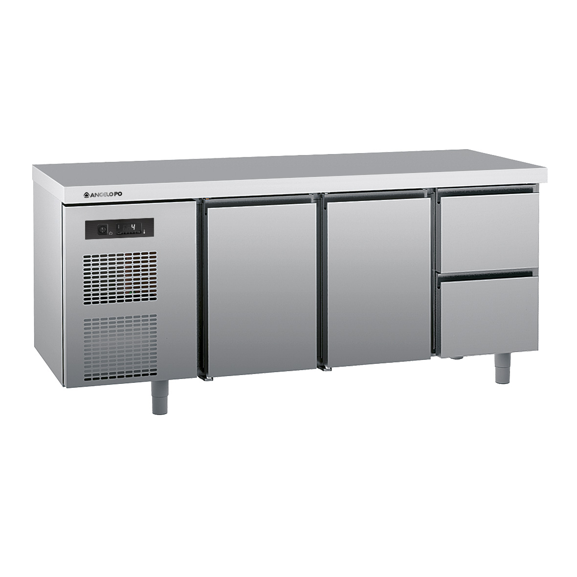 REFRIGERATED COUNTER 0 ÷ +10°C DEPTH 70 CM GN 1/1 WITH WORKTOP
