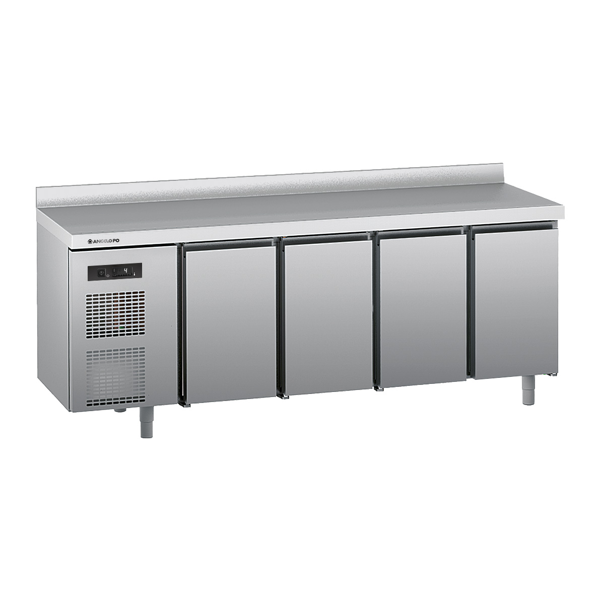 REFRIGERATED COUNTER 0 ÷ +10°C DEPTH 70 CM GN 1/1 WORKTOP WITH REAR SPLASHBACK