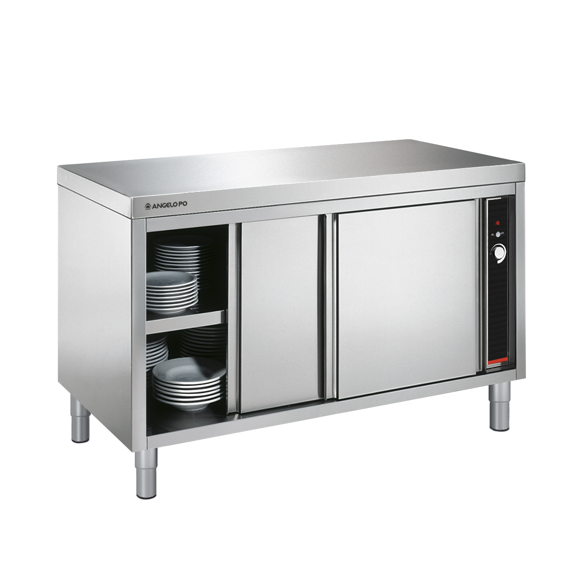 ELECTRIC HOT CUPBOARD, WITH SLIDING DOORS