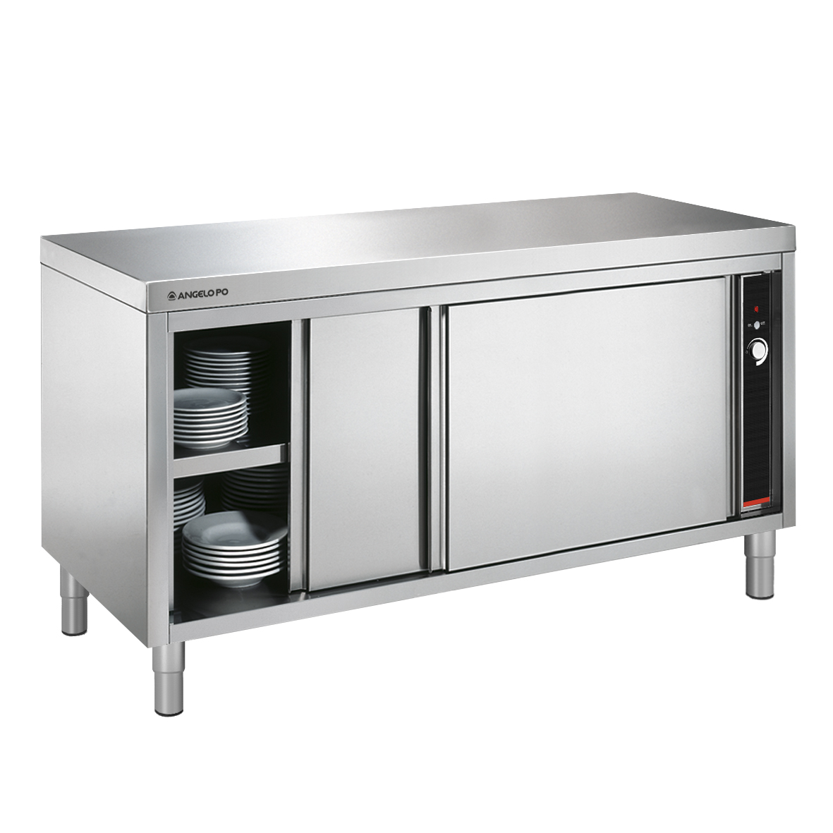 ELECTRIC HOT CUPBOARD, WITH SLIDING DOORS