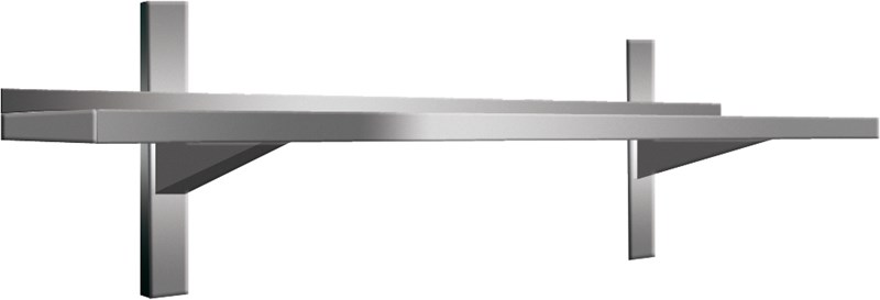 Stainless steel AISI304 wall shelf, 100 cm