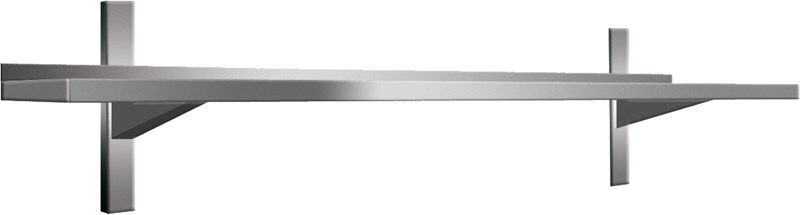 Stainless steel AISI304 wall shelf, 120 cm