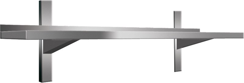 Stainless steel AISI304 wall shelf, 80 cm