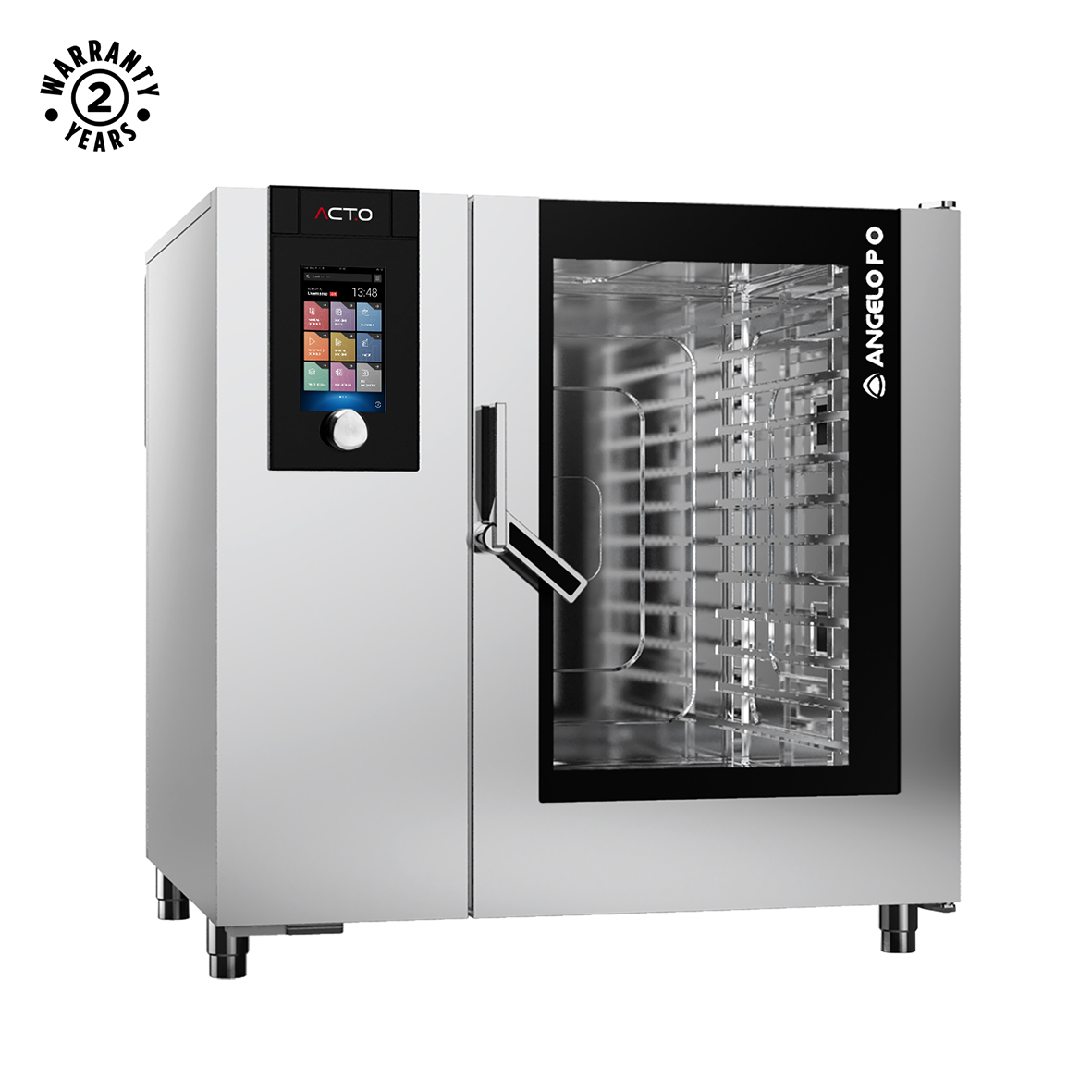 HORNO COMBINADO ACT.O DE GAS 12 X GN 2/1 CON LAVADO AUTOMÁTICO