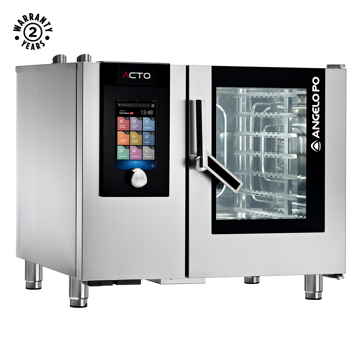 ACT.O GAS COMBI OVEN 6X1/1 GN