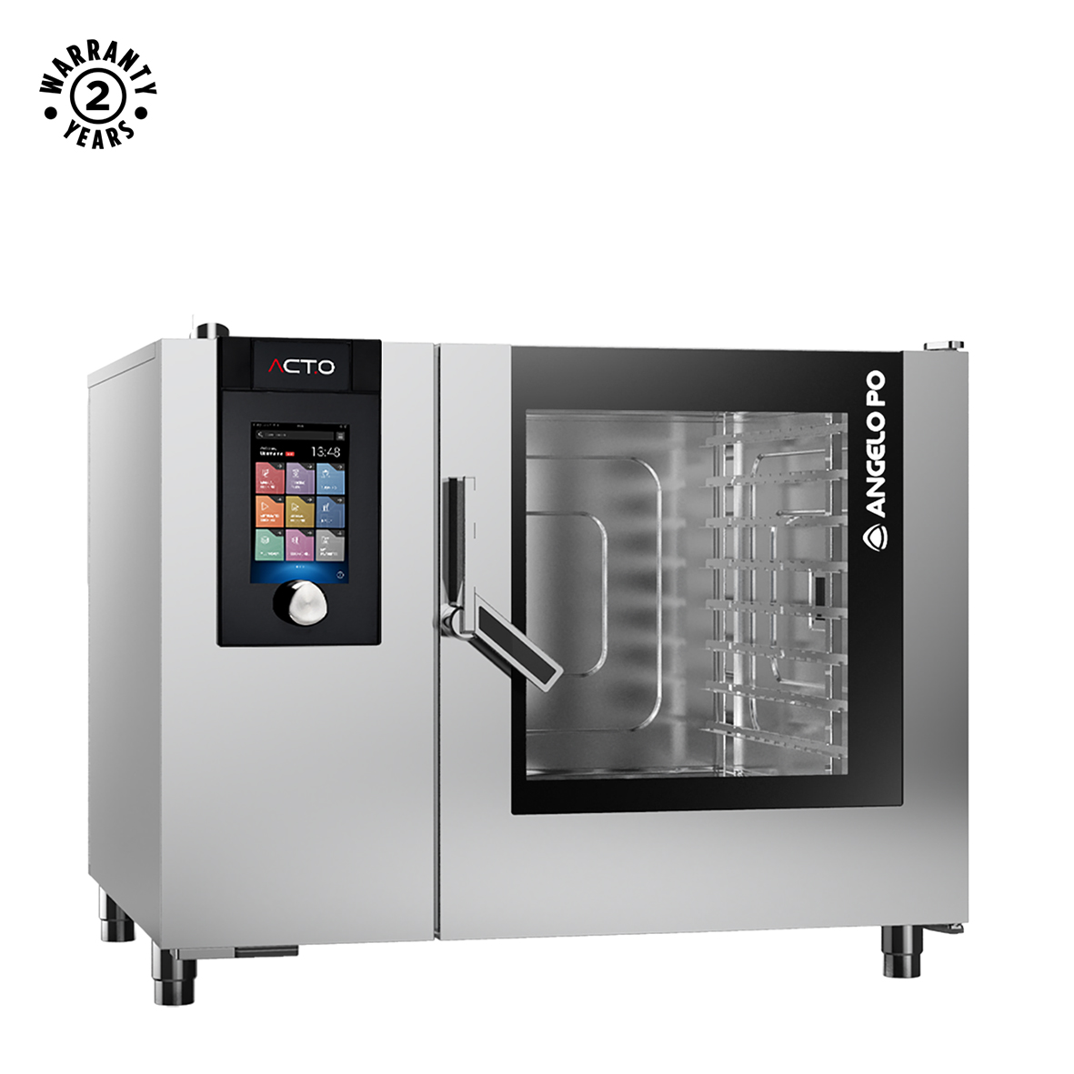 HORNO COMBINADO ACT.O DE GAS 8 X GN 2/1 CON LAVADO AUTOMÁTICO