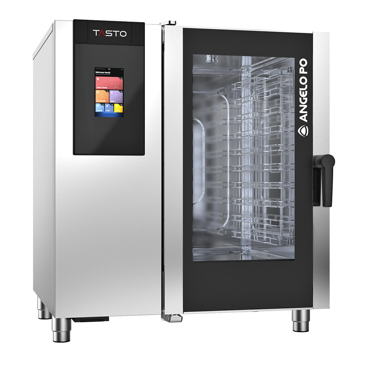 HORNO MIXTO ELÉCTRICO 10 X GN 1/1 CON SISTEMA DE LAVADO AUTOMÁTICO, APERTURA PUERTA DE DERECHA A IZQUIERDA