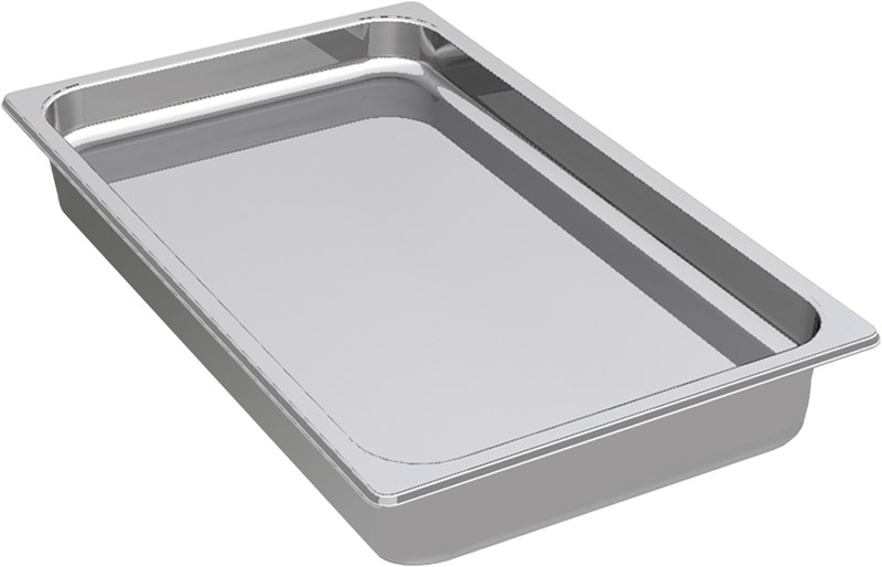 STAINLESS STEEL CONTAINER, H 2.6”