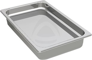STAINLESS STEEL CONTAINER GN 1/2, HEIGHT 6.5 CM