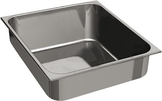 STAINLESS STEEL CONTAINER GN 2/3, HEIGHT 2 CM