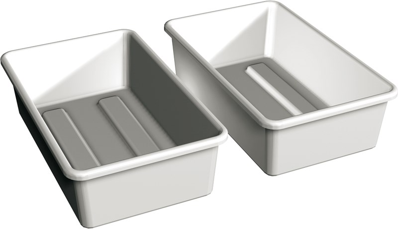2 PLASTIC FOODSAFE CONTAINERS GN 1/1 WITHOUT LID